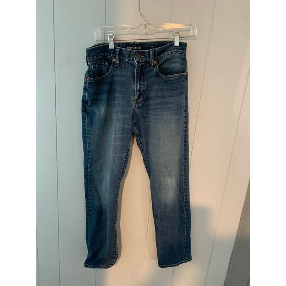 Lucky Brand 121 Slim Straight Leg Medium Wash Denim Jeans Size 30/30 - Picture 4 of 12